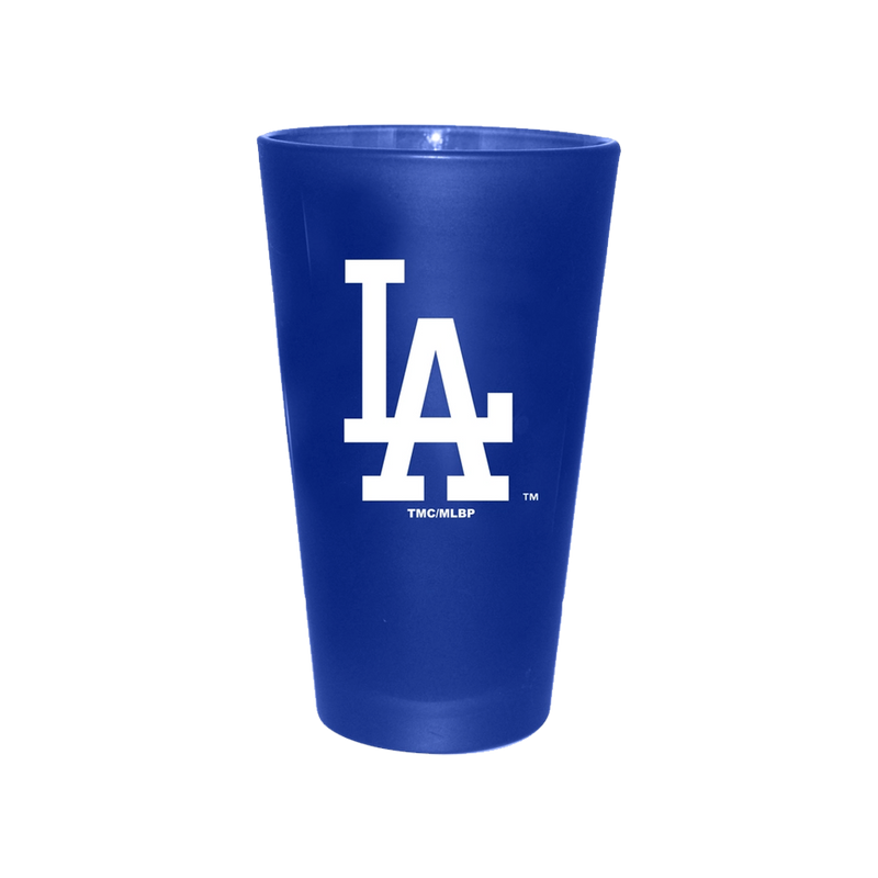 16oz LA Dodgers Team Color Frosted Pint 