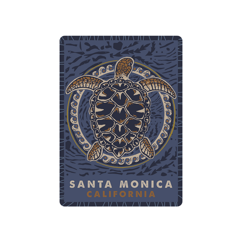 Santa Monica Tribal Turtle Magnet