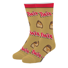 Crazy Socks Men's Crew Folded Twix Logos