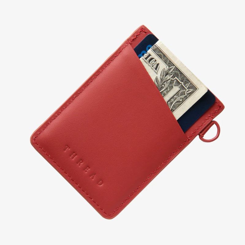 Thread Vertical Wallet - Red (Side 2)