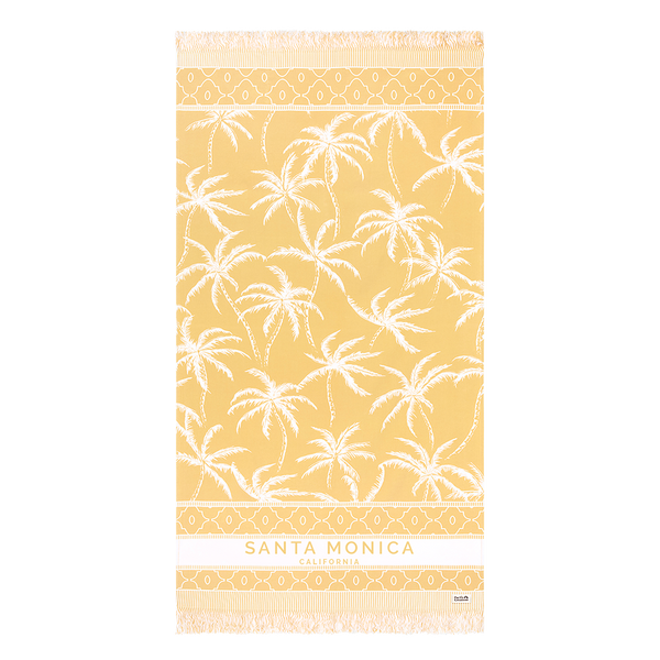 Santa Monica Vacation Beach Towel - Honey