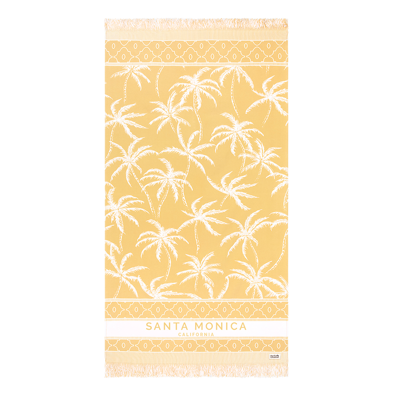 Santa Monica Vacation Beach Towel - Honey