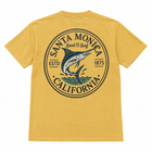 Santa Monica Retro Marlin Oval SS Tee - Mustard Back