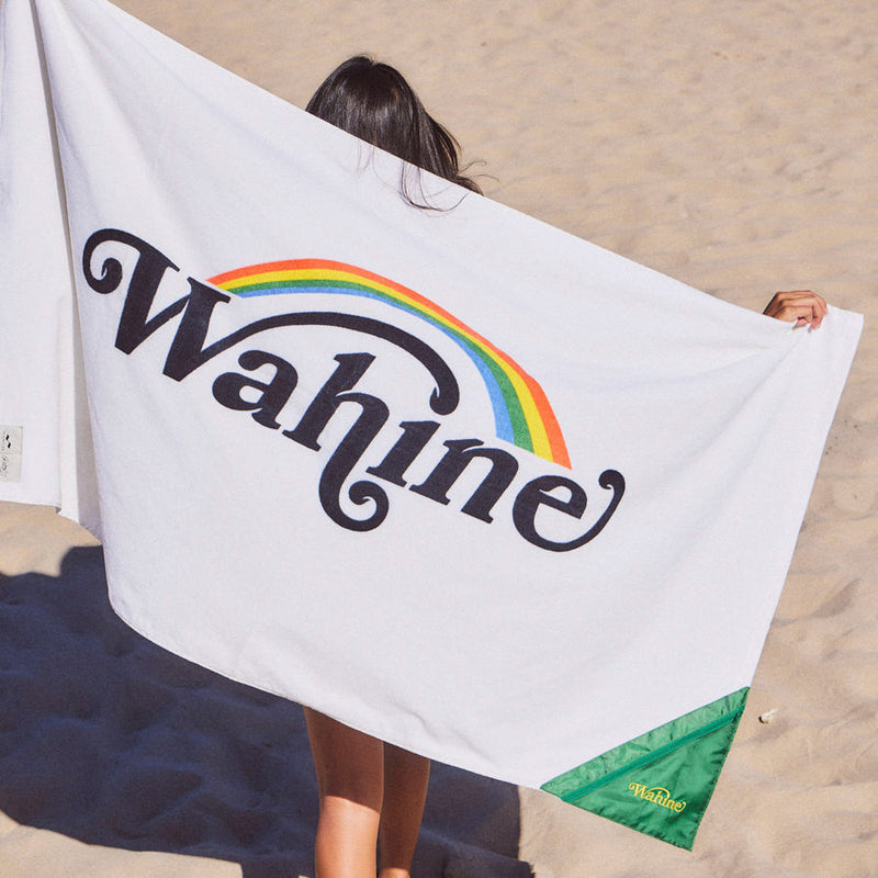 Slowtide Wahine Beach Towel with Model