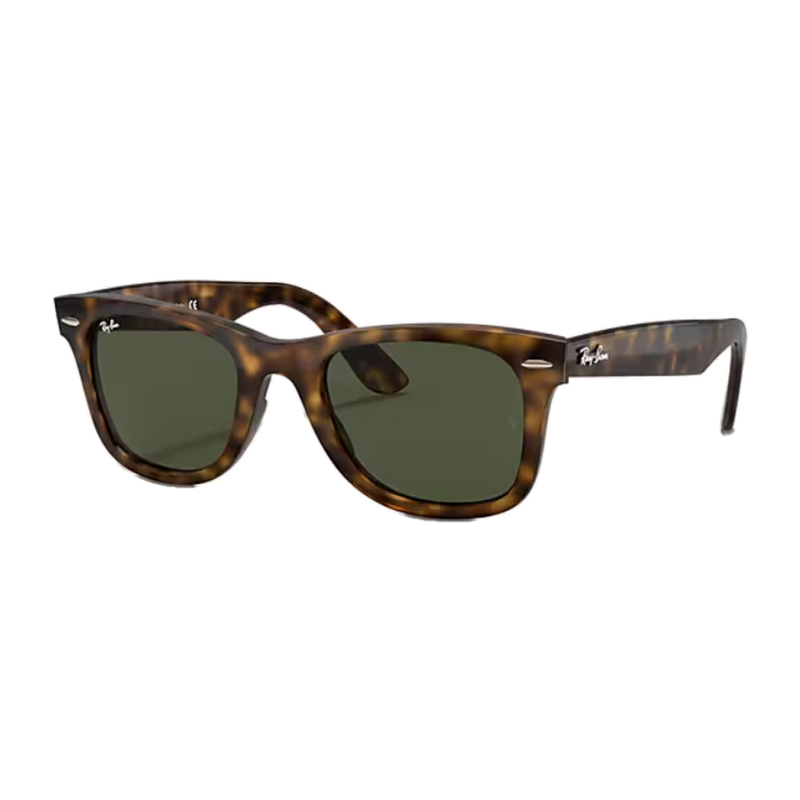 Ray-Ban Wayfarer Ease Polished Light Havana, G-15 Green Lenses Side View
