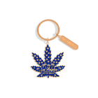 Kitchen Chic LA Keychain Weed Dark Blue