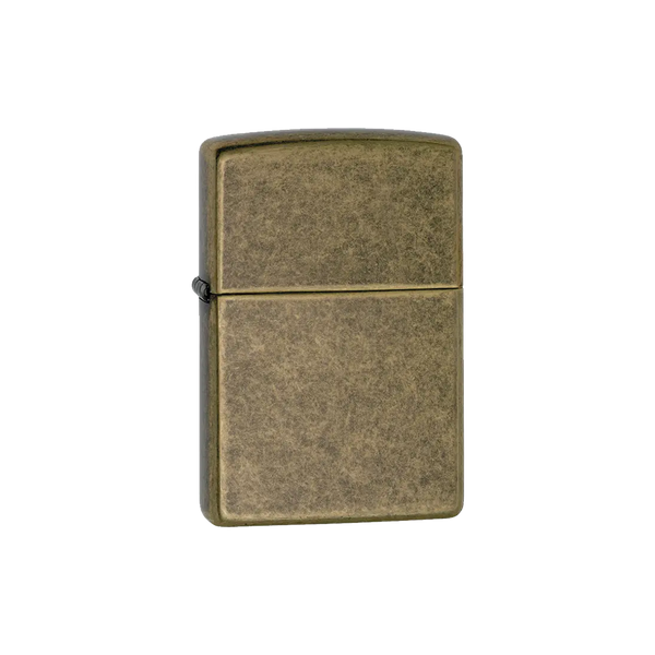 Zippo Lighter 201FB Reg Antique Brass