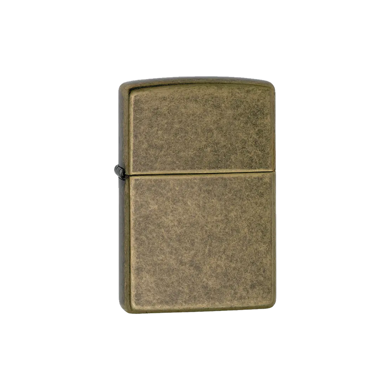 Zippo Lighter 201FB Reg Antique Brass