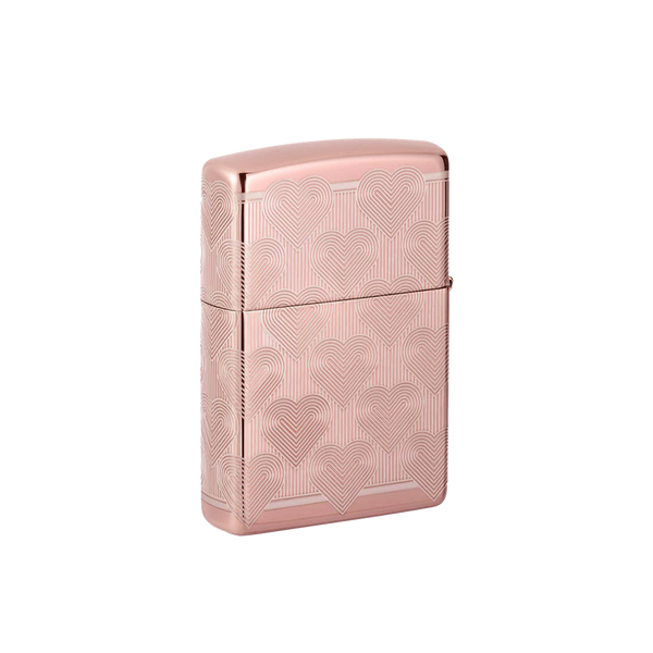 Zippo Lighter Heart Design Side 1