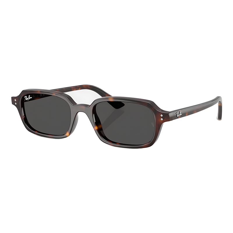 Ray-Ban Zuri Bio-Based, Dark Grey Lenses Polished Havana Side