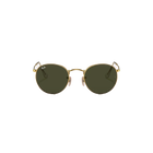 Ray-Ban Round Metal Polished Gold + Classic Green