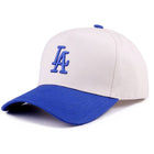 LA City Logo Two Tone Canvas Cotton Cap - Blue