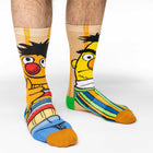 Men's Sesame Street, Bert and Ernie Socks: Shoe Size 8-13