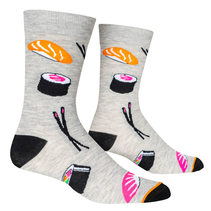 Crazy Socks Men's Crew Folded - Sushi