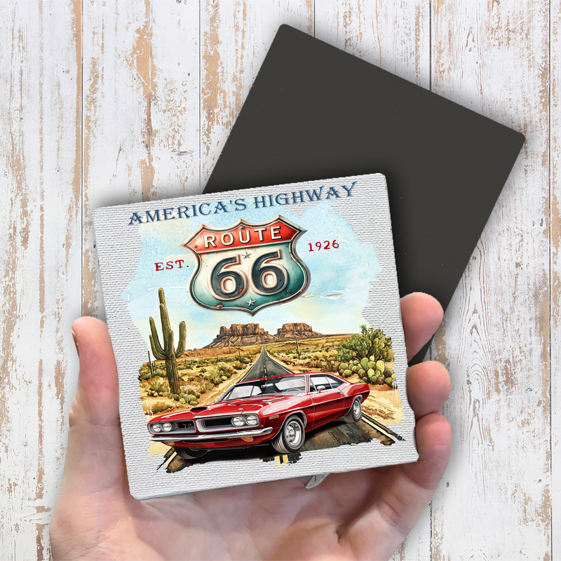 Route 66 America's Highway Magnet Fridge