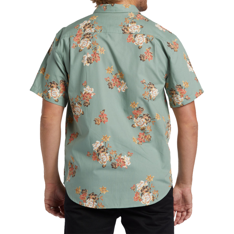 Billabong Sundays Mini Shirt - Sage (Back)