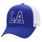 Los Angeles La Logo Mesh Trucker Hat Blue/White