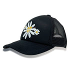 Happy Daisy Black Trucker Hat