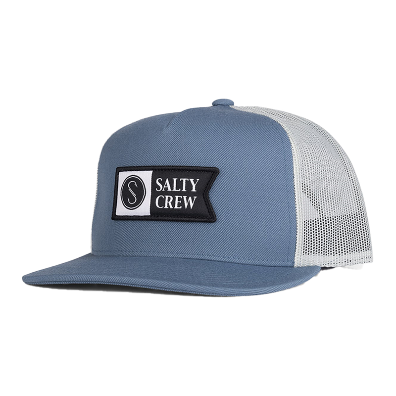 Salty Crew Alpha Slate Twill Trucker Front