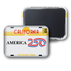 California White 250 License Magnet Front and Back