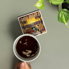 Santa Monica California Woodies and Sunset Ceramic Coaster