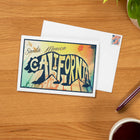 GREETING CARD Santa Monica, California, Beach Palette