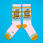 Gumball Poodle I Like Cats More Than People Gym Socks