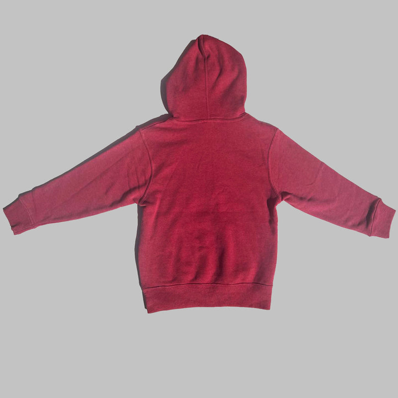 Santa Monica Red Embroidered Hoodie