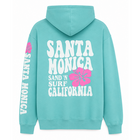 Santa Monica Hibiscus Vibes Adult Hoodie - Seafoam (Back)