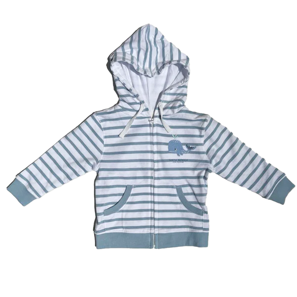 Santa Monica Blue Stripes Kids Hoodie