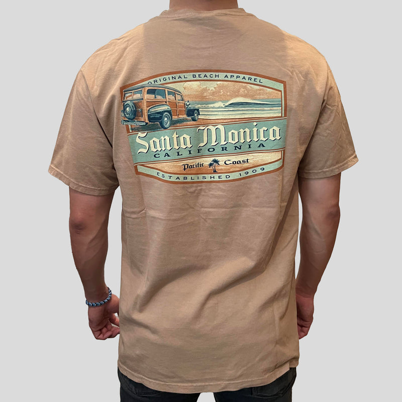 Santa Monica Patch Brown Tee-Shirt