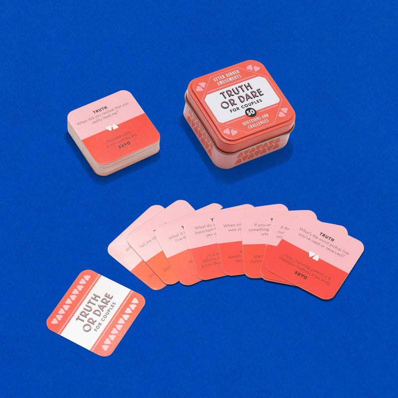 After Dinner Amusements: Truth or Dare for Couples Box and Contents