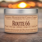 ﻿Route 66 Soy Travel Candle - Amber Sage Oakmoss Orange