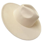 A Vintage Plain Fedora Hat - Ivory