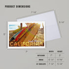 GREETING CARD Santa Monica, California, Surfboards