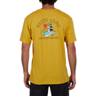 Salty Crew Catch of the Day Mustard Short Sleeve Premium Tee Back