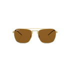 Ray-Ban RB3588 Polished Gold + Classic Brown