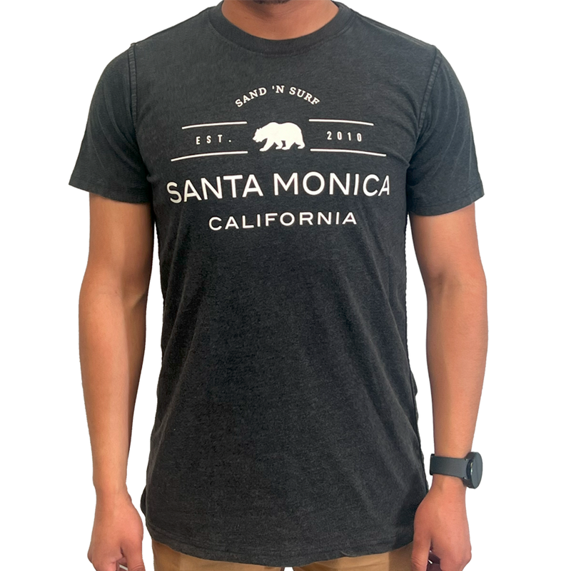 Sand n' Surf Santa Monica California Est. 2010 with Bear T-Shirt
