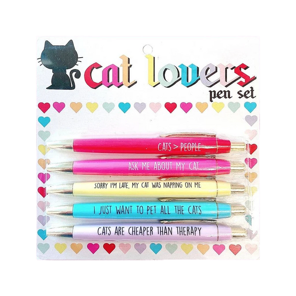 Fun Club Cat Lovers Pen Set