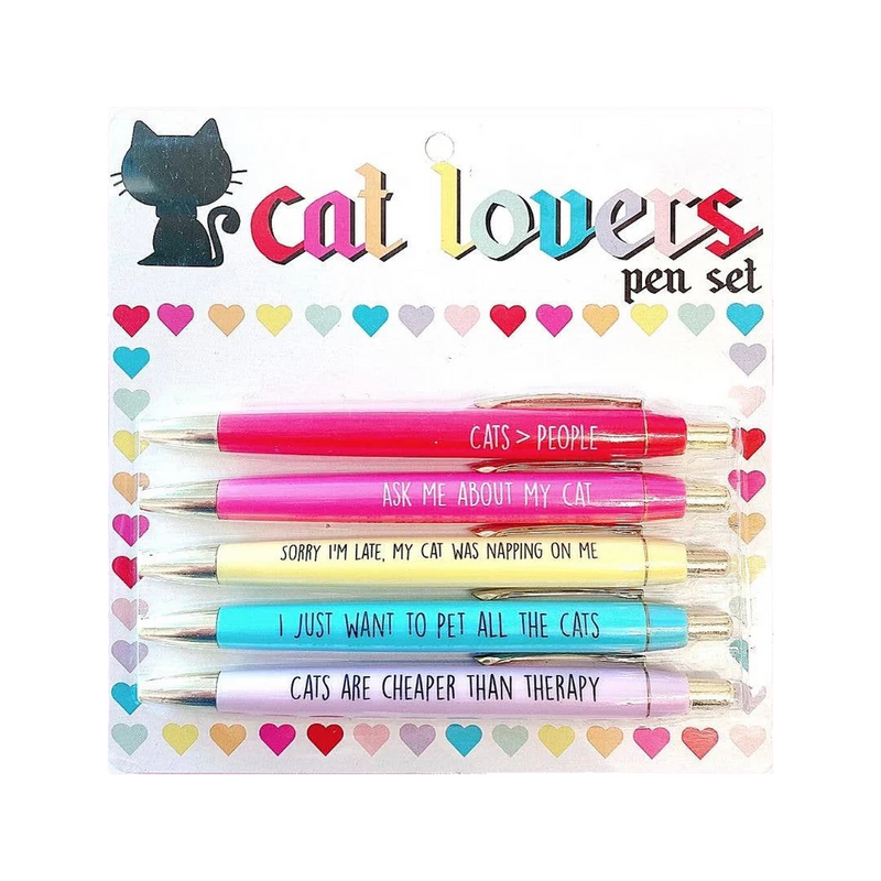 Fun Club Cat Lovers Pen Set