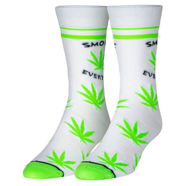 Crazy Socks Men's Crew Folded - Smoke Everyday