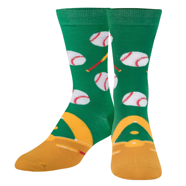 Crazy Socks - Mens Crew - Baseball