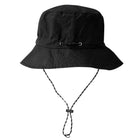 Packable Outdoor Bucket Hat with Lanyard : Black