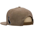 Cali Republic Shield Pigmented Nubuck Snapback - Khaki (Back view)