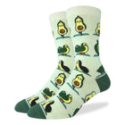 Men's Avocado Yoga Socks: Shoe Size 7-12