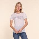 Los Angeles Short Sleeve Crew Neck Fitted Slub Tee Front