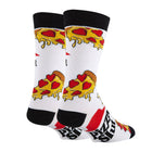 Pizza Slut | Men's Funny Food Crew Socks (back)