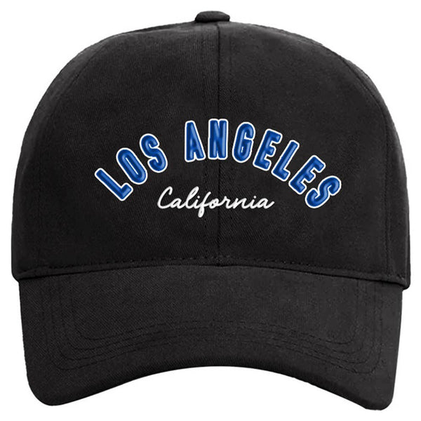 Los Angeles California Fashion Ball Cap - Black/Royal