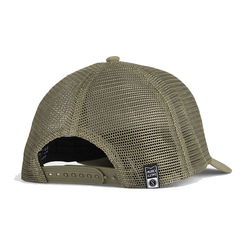 Salty Crew Faded Olive Retro Trucker Back