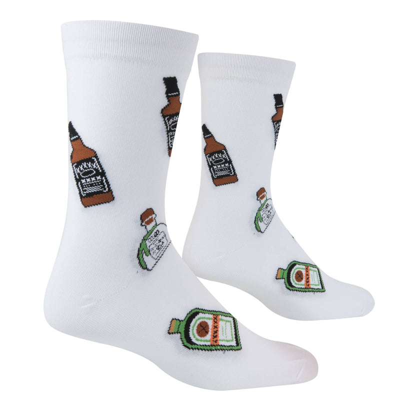 Crazy Socks - Mens Crew - Mini Bottles